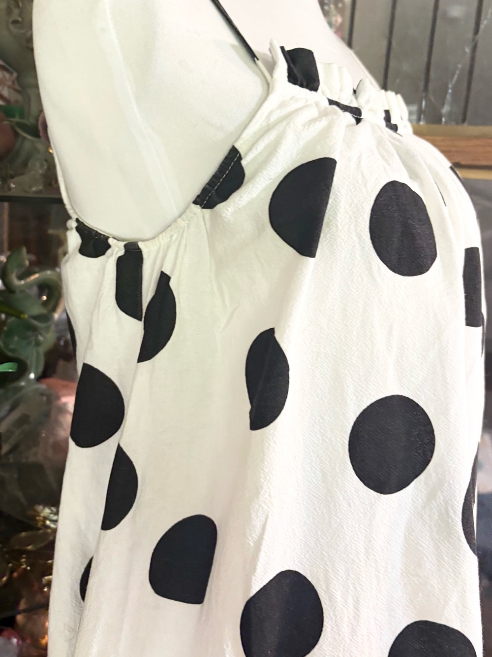 Tabitha Brown x Target Sleeveless Polka Dot Maxi Dress XXS - Picture 10 of 11